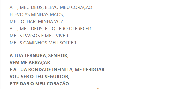 A TI MEU DEUS - Músicas para Missa