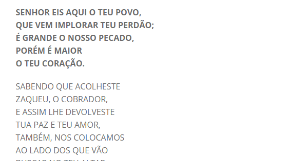 SENHOR EIS AQUI O TEU POVO (Quarta feira Cinzas e 1º, 2º,3º e 5º ...